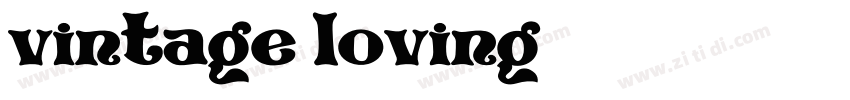 vintage loving字体转换